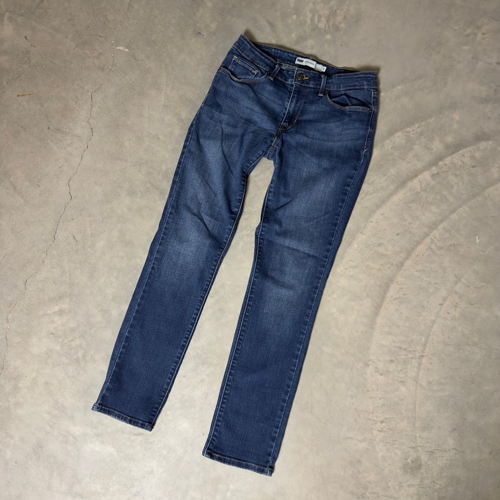 Levi's 712 Slim Jeans Womens 28 Blue Dark Wash Denim Casual Classic